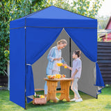 6x4 Instant Pop Up Canopy Tent with 4 Side Wall Panels - Eagle Peak Custom Canopy Tent