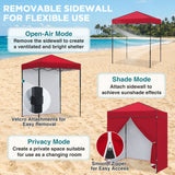 6x4 Instant Pop Up Canopy Tent with 4 Sidewalls - Eagle Peak®