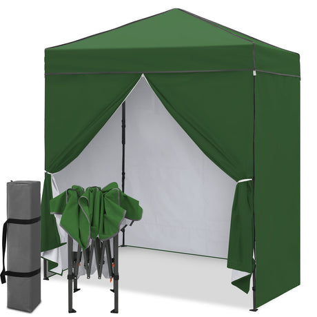6x4 Instant Pop Up Canopy Tent with 4 Sidewalls - Eagle Peak®