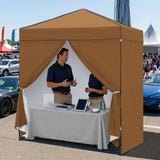 6x4 Instant Pop Up Canopy Tent with 4 Sidewalls - Eagle Peak®