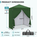 6x4 Instant Pop Up Canopy Tent with 4 Sidewalls - Eagle Peak®