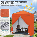 6x4 Instant Pop Up Canopy Tent with 4 Sidewalls - Eagle Peak®
