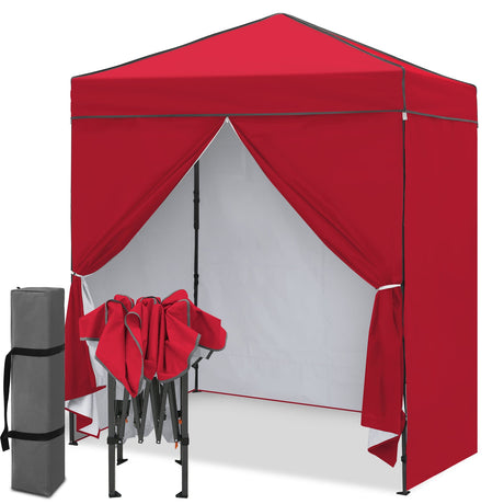 6x4 Instant Pop Up Canopy Tent with 4 Sidewalls - Eagle Peak®