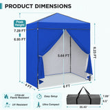6x4 Instant Pop Up Canopy Tent with 4 Sidewalls - Eagle Peak®