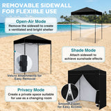 6x4 Instant Pop Up Canopy Tent with 4 Sidewalls - Eagle Peak®
