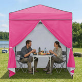6x4 Instant Pop Up Canopy Tent with 4 Sidewalls - Eagle Peak®