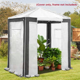 6X4 Replacement Top cover of Walk in Greenhouse with Polyester Reinforced Corners - Eagle Peak Custom Canopy Tent
