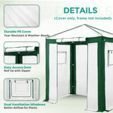 6X4 Replacement Top cover of Walk in Greenhouse with Polyester Reinforced Corners - Eagle Peak Custom Canopy Tent