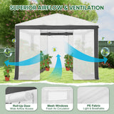 6x4/8x6/10x10 Walk In Pop Up Greenhouse - Eagle Peak®