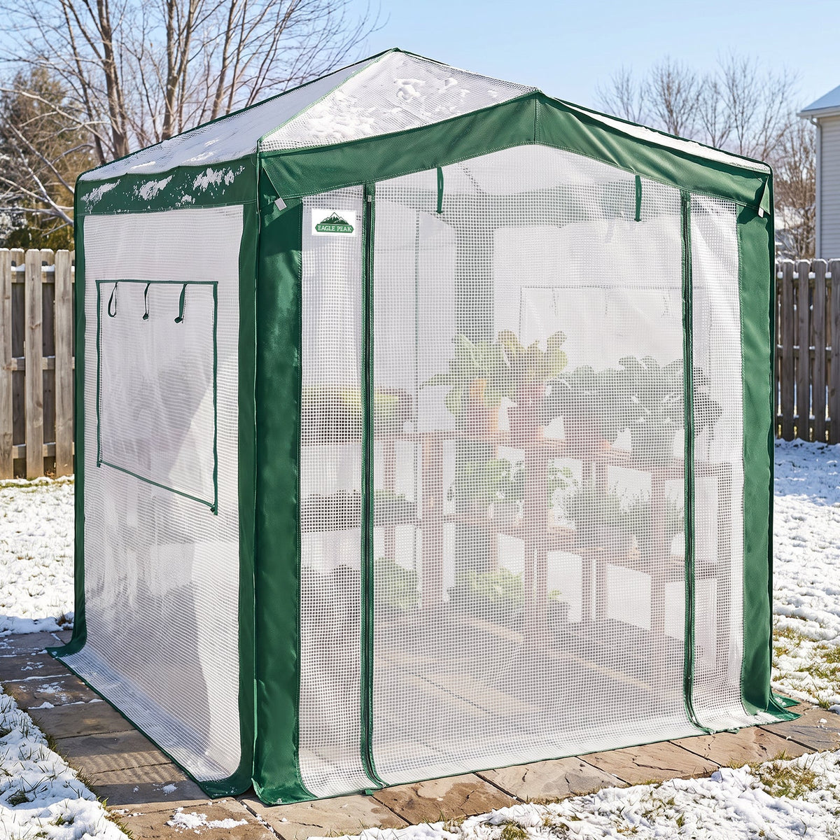 6x4/8x6/10x10 Walk In Pop Up Greenhouse - Eagle Peak®