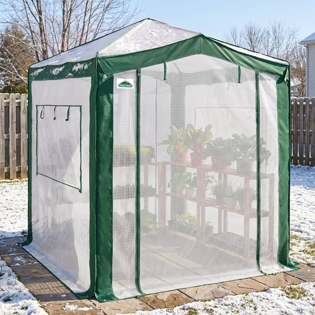 6x4/8x6/10x10 Walk In Pop Up Greenhouse - Eagle Peak®