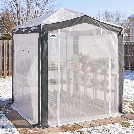 6x4/8x6/10x10 Walk In Pop Up Greenhouse - Eagle Peak®