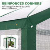 6x4/8x6/10x10 Walk In Pop Up Greenhouse - Eagle Peak®
