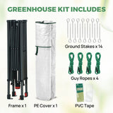 6x6/ 6x8/ 8x8/ 10x10 Pop Up Walk In Greenhouse, Easy Setup, Gable Roof - Eagle Peak®