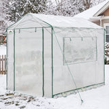 6x6/ 6x8/ 8x8/ 10x10 Pop Up Walk In Greenhouse, Easy Setup, Gable Roof - Eagle Peak®