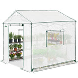 6x6/ 6x8/ 8x8/ 10x10 Pop Up Walk In Greenhouse, Easy Setup, Gable Roof - Eagle Peak®