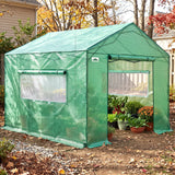 6x6/ 6x8/ 8x8/ 10x10 Pop Up Walk In Greenhouse, Easy Setup, Gable Roof - Eagle Peak®