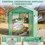 6x6/ 6x8/ 8x8/ 10x10 Pop Up Walk In Greenhouse, Easy Setup, Gable Roof - Eagle Peak®