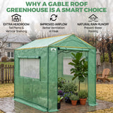 6x6/ 6x8/ 8x8/ 10x10 Pop Up Walk In Greenhouse, Easy Setup, Gable Roof - Eagle Peak®
