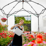 6x6/ 8x8/ 10x10 Portable Pop Up Greenhouse, Patented Center Lock with Gable Roof - Eagle Peak Custom Canopy Tent