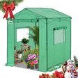 6x6/ 8x8/ 10x10 Portable Pop Up Greenhouse, Patented Center Lock with Gable Roof - Eagle Peak Custom Canopy Tent