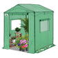 6x6/ 8x8/ 10x10 Portable Pop Up Greenhouse, Patented Center Lock with Gable Roof - Eagle Peak