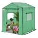 6x6/ 8x8/ 10x10 Portable Pop Up Greenhouse, Patented Center Lock with Gable Roof - Eagle Peak®
