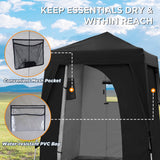 6x6 Pop Up Privacy Tent with Ground Mat - Eagle Peak Custom Canopy Tent