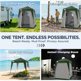 6x6 Pop Up Privacy Tent with Ground Mat - Eagle Peak Custom Canopy Tent