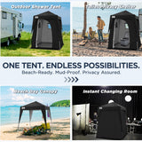 6x6 Pop Up Privacy Tent with Ground Mat - Eagle Peak Custom Canopy Tent