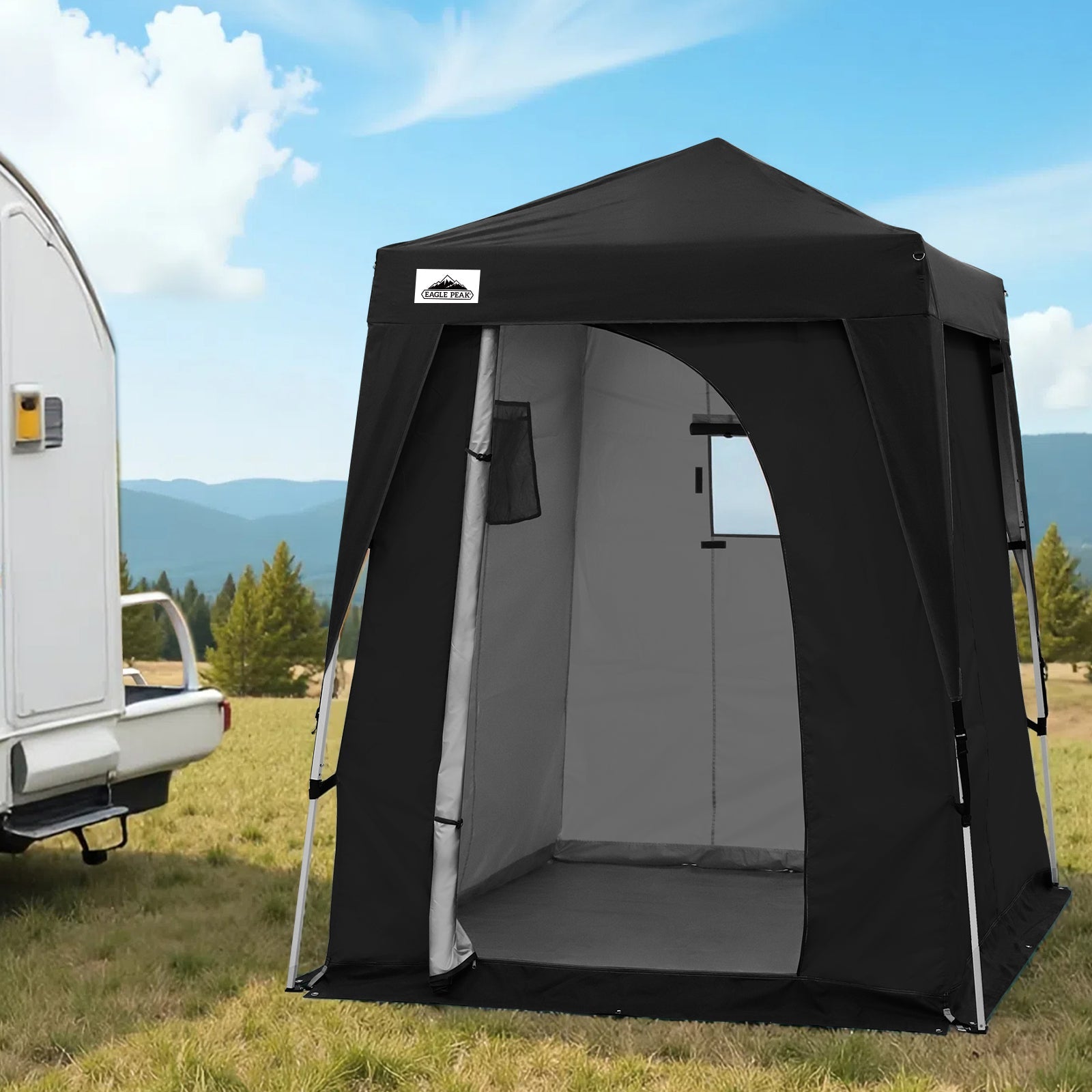 6x6 Pop Up Privacy Tent with Ground Mat – Eagle Peak®