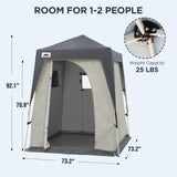 6x6 Pop Up Privacy Tent with Ground Mat - Eagle Peak Custom Canopy Tent