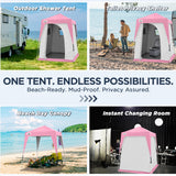 6x6 Pop Up Privacy Tent with Ground Mat - Eagle Peak Custom Canopy Tent