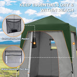 6x6 Pop Up Privacy Tent with Ground Mat - Eagle Peak Custom Canopy Tent
