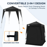 6x6 Pop Up Privacy Tent with Ground Mat - Eagle Peak Custom Canopy Tent