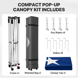 6.6x6.6 Pop Up Canopy Tent Easy Up Canopy Outdoor
