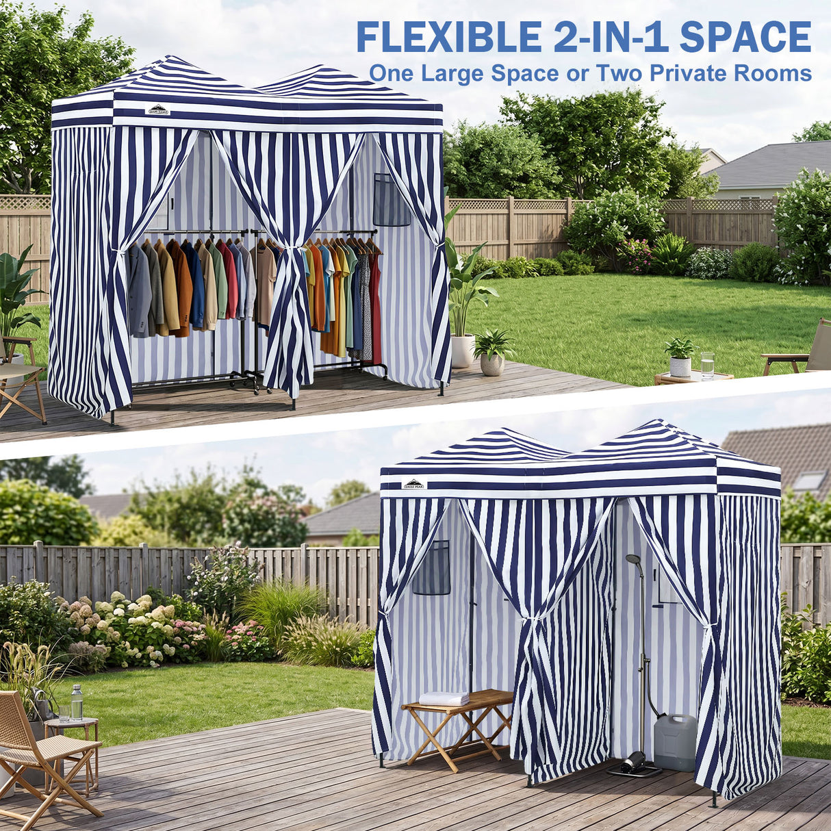 Outdoor Pop Up Changing Room 8x4 ft