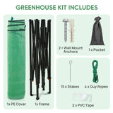 10x5 Easy Setup Pop Up Greenhouse, Lean-To Design