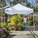 EAGLE PEAK CP100 10x10 Heavy Duty Industrial Commercial Canopy Tent with 100 Sqft of Shade (White)