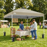 Easy Setup Straight Leg 10x10 Pop Up Canopy Tent w/ 100 sqft of Shade