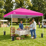 Easy Setup Straight Leg 10x10 Pop Up Canopy Tent w/ 100 sqft of Shade