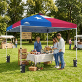 Easy Setup Straight Leg 10x10 Pop Up Canopy Tent w/ 100 sqft of Shade