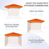 EAGLE PEAK Canopy SunWall for E100 10x10 Straight Leg Pop Up Canopy, 1 Sidewall