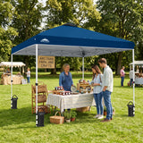Easy Setup Straight Leg 10x10 Pop Up Canopy Tent w/ 100 sqft of Shade