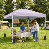 Easy Setup Straight Leg 10x10 Pop Up Canopy Tent w/ 100 sqft of Shade