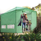 12x8 Portable Large Walk-in Pop Up Greenhouse