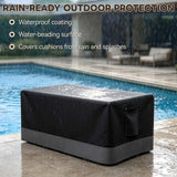 Patio Furniture Cover, Small Coffee Table 34.5''W×21''D×15.5''H