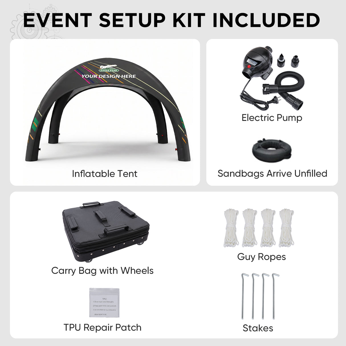 Custom Inflatable Event Tent with Logo, Spider Tent