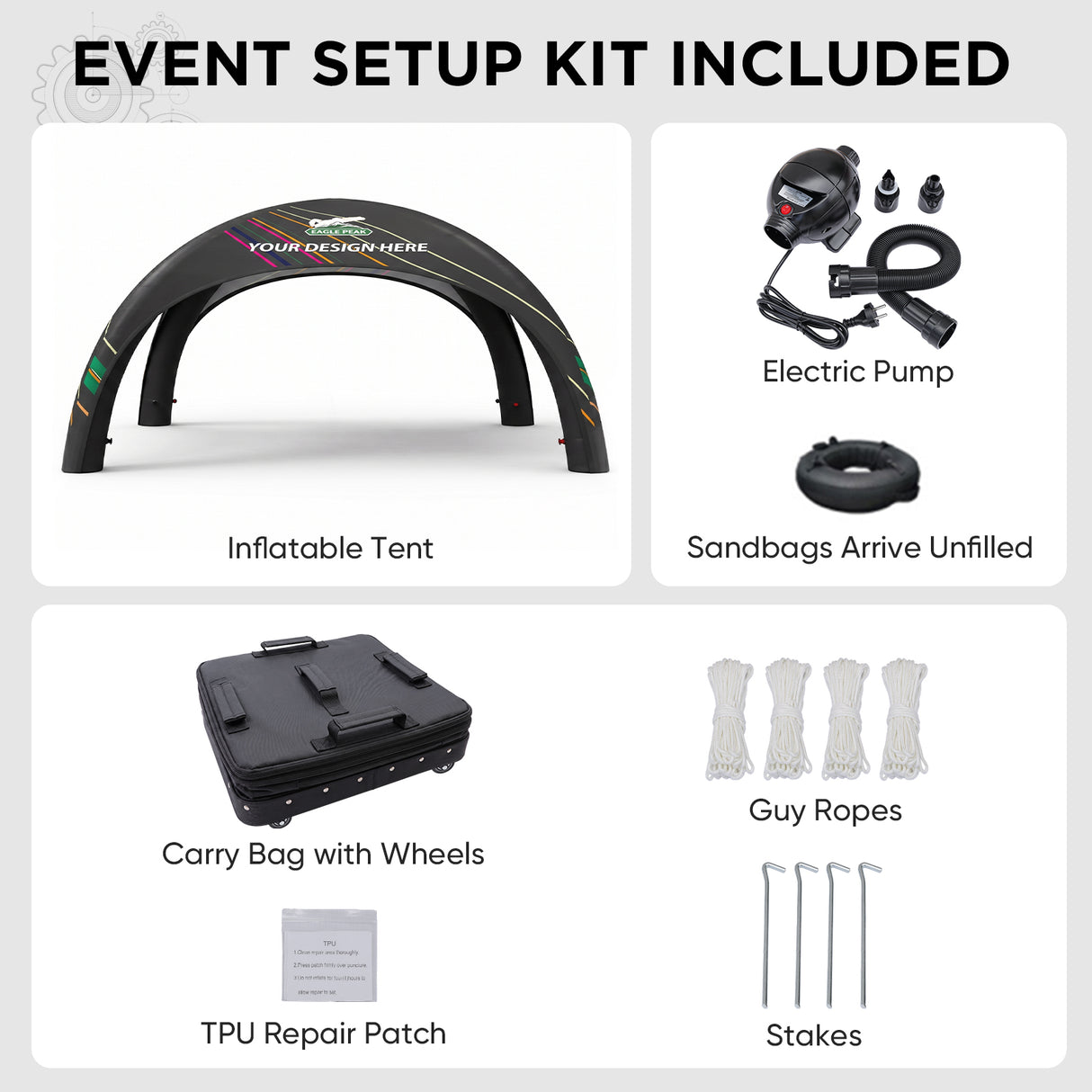 Custom Inflatable Event Tent with Logo, Spider Tent