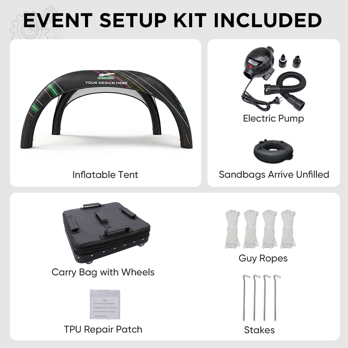 Custom Inflatable Event Tent with Logo, Spider Tent